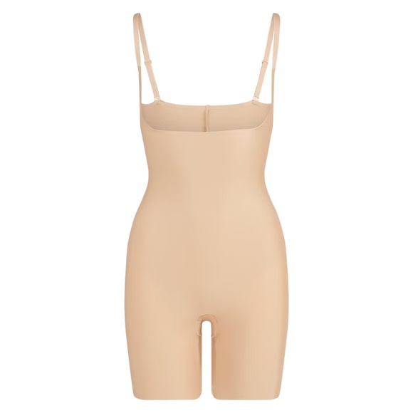 SKIMS SHEER CORE SCULPT OPEN BUST MID THIGH BODYSUIT CLAY NUDE XL SOLD OUT! NEW! - Picture 1 of 10